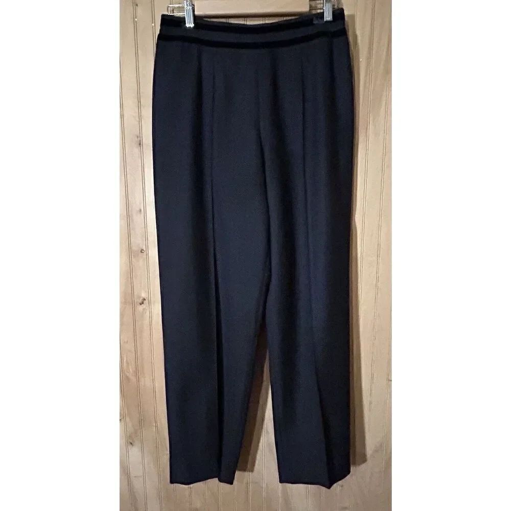Harve Benard High Waist Wool Size 10 Herringbone Fully Lined Dress Pants